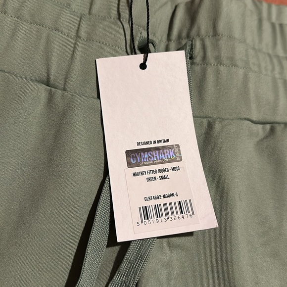 Gymshark x Whitney Simmons Moss Green Joggers Small NWT - Picture 2 of 9